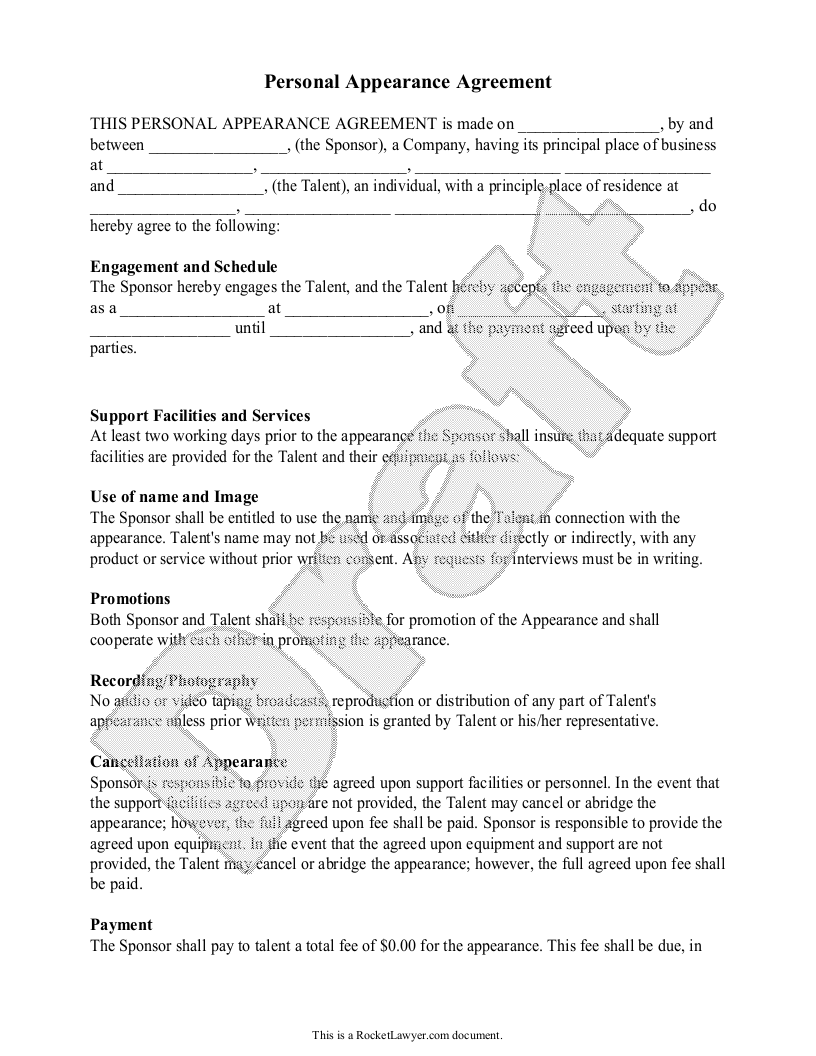Detail Promotion Agreement Template Nomer 44