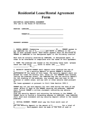 Detail Property Rental Agreement Template Nomer 38