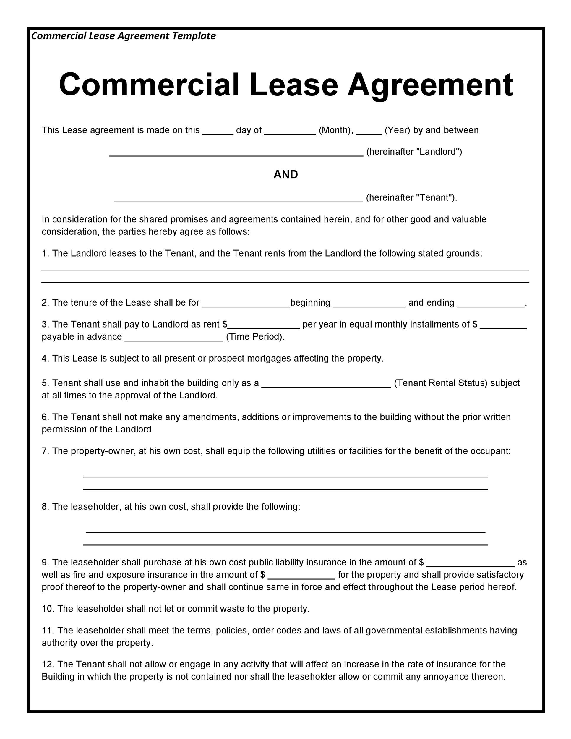 Detail Property Rental Agreement Template Nomer 41