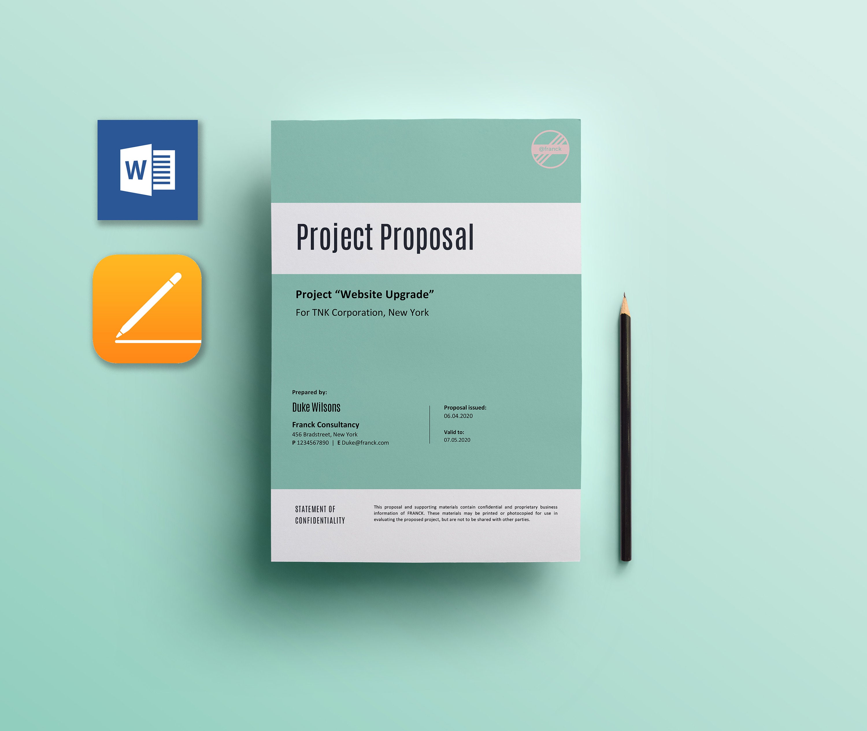 Download Proposal Template Word Nomer 44