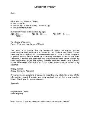 Detail Proxy Letter Template Nomer 16