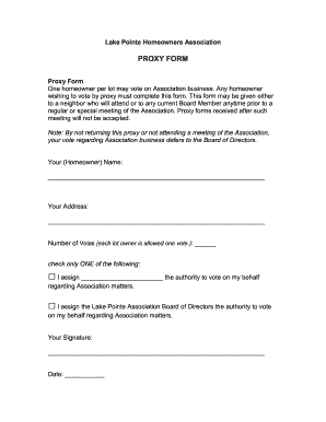 Detail Proxy Letter Template Nomer 9