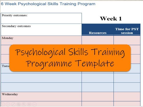 Psychological Skills Training Programme Template - KibrisPDR