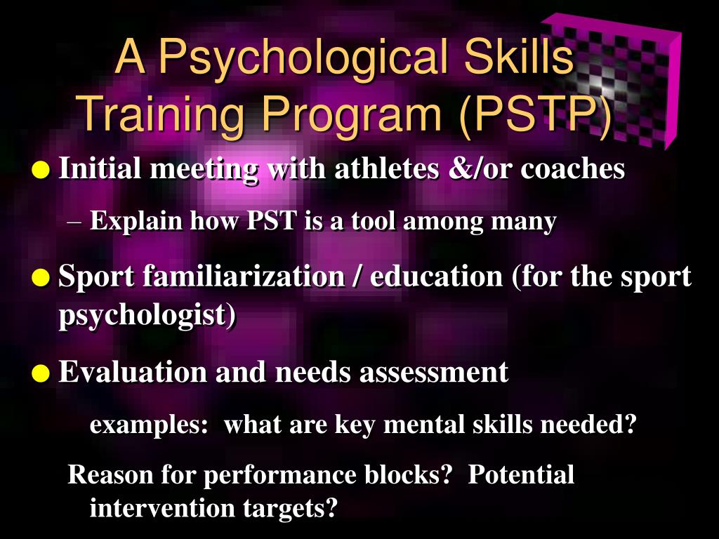 Detail Psychological Skills Training Programme Template Nomer 22