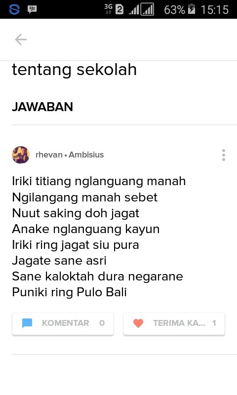 Detail Puisi Bahasa Bali Tentang Sekolah Nomer 12