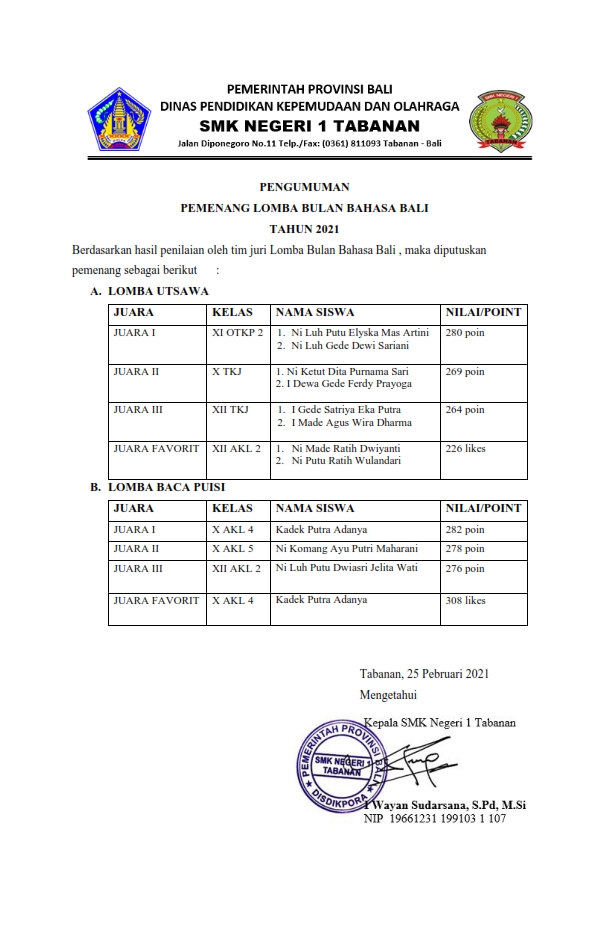 Detail Puisi Bahasa Bali Tentang Sekolah Nomer 40