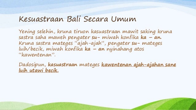 Detail Puisi Bahasa Bali Tentang Sekolah Nomer 48