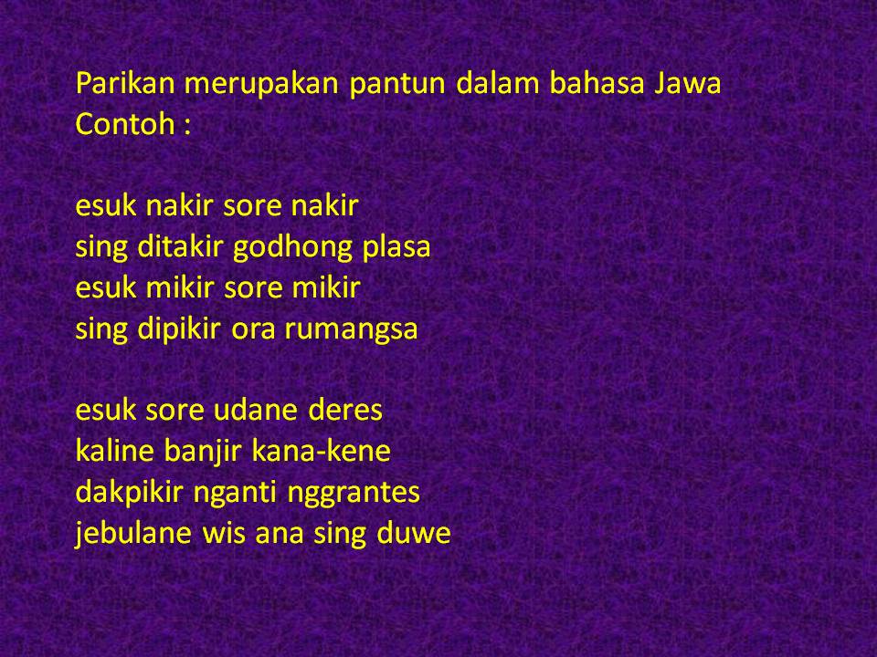 Detail Puisi Bahasa Jawa Dan Artinya Nomer 10