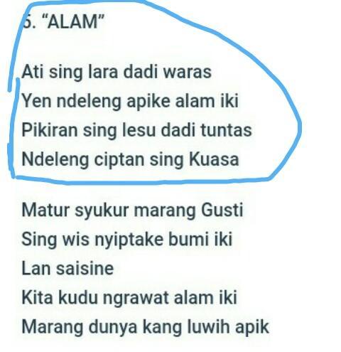 Puisi Bahasa Jawa Singkat - KibrisPDR