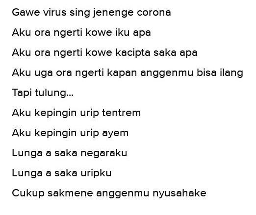 Detail Puisi Bahasa Jawa Singkat Nomer 23