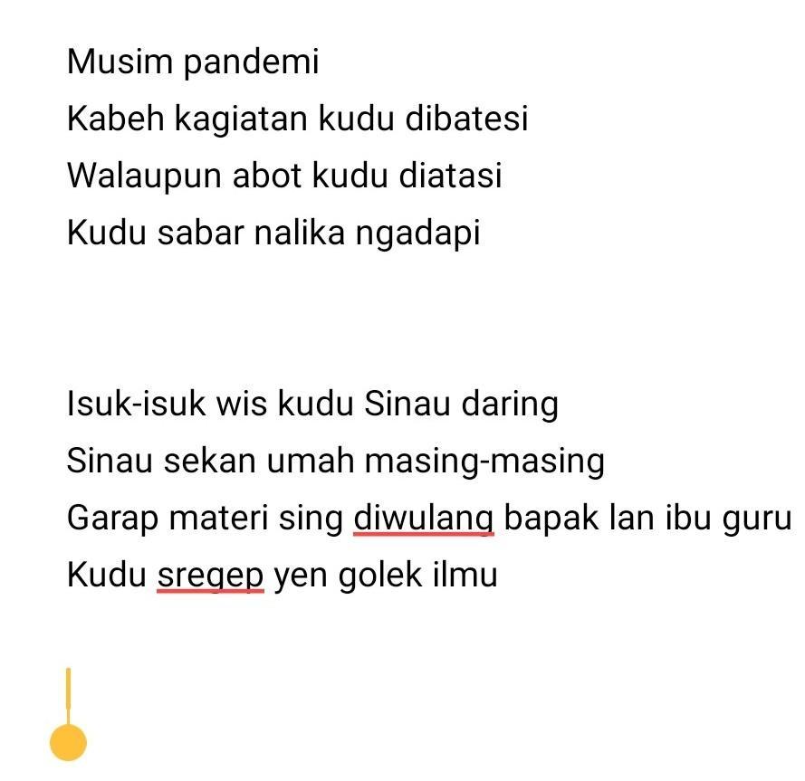 Detail Puisi Bahasa Jawa Tentang Pendidikan Nomer 15