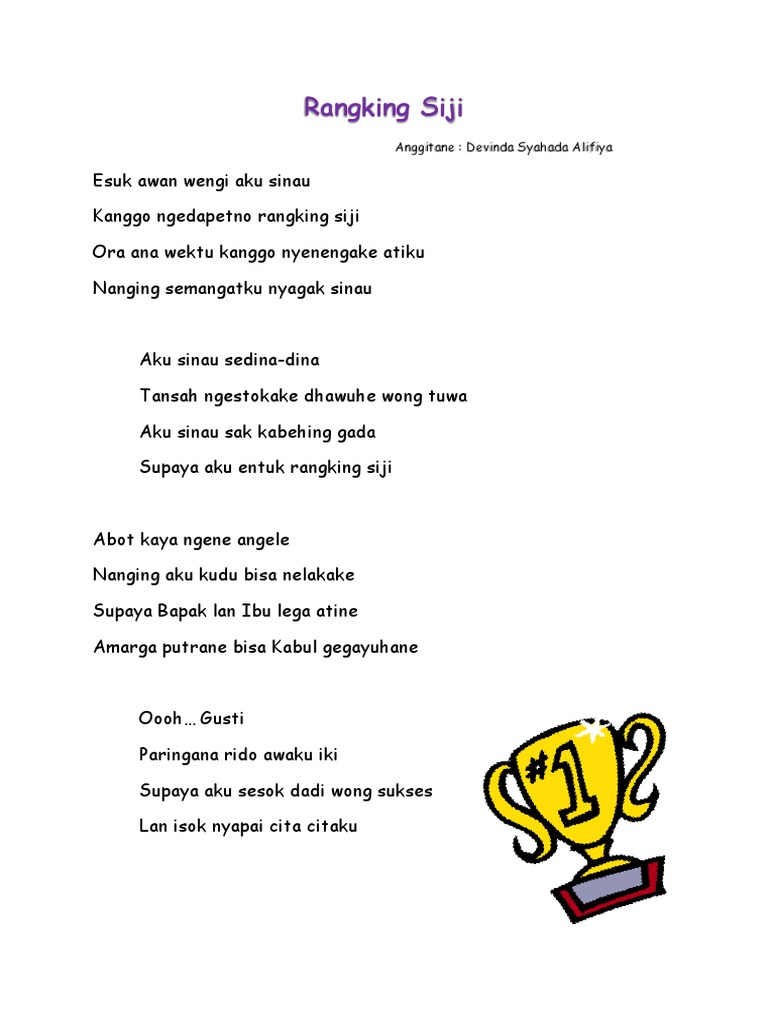 Detail Puisi Bahasa Jawa Tentang Pendidikan Nomer 4