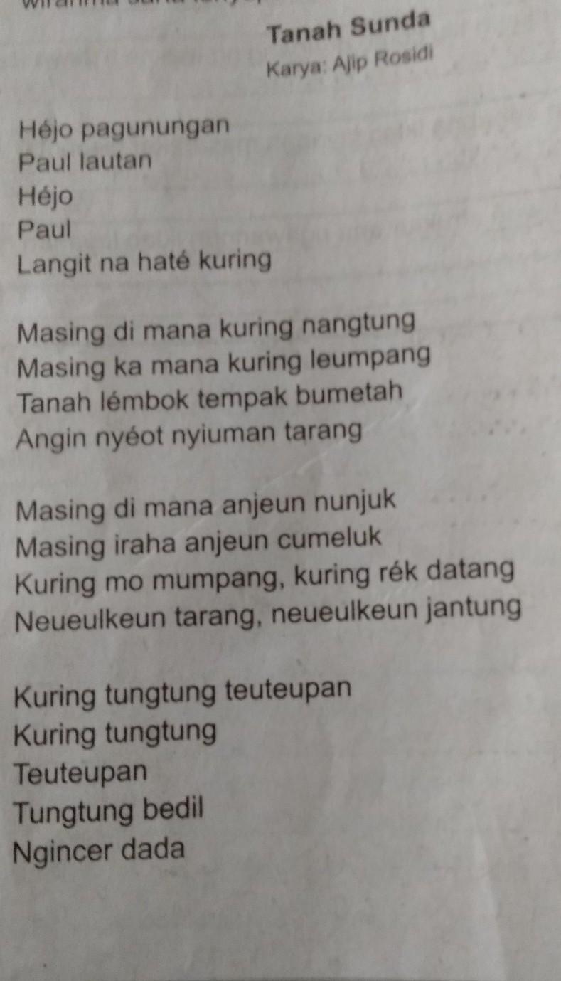 Detail Puisi Bahasa Sunda Tentang Alam Nomer 39