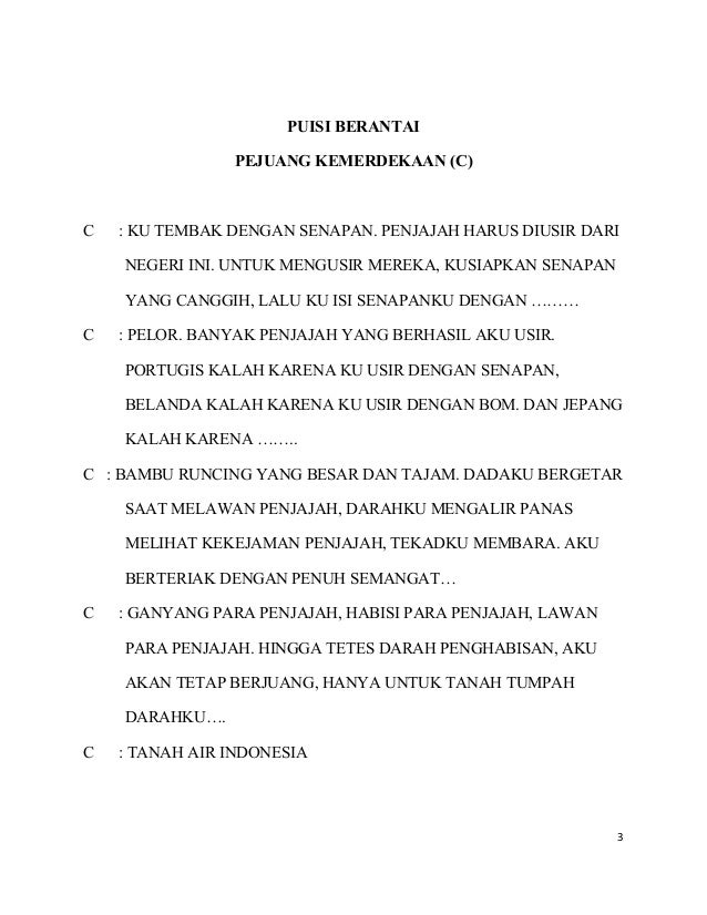 Detail Puisi Berantai Santri Lucu Bahasa Sunda Nomer 16