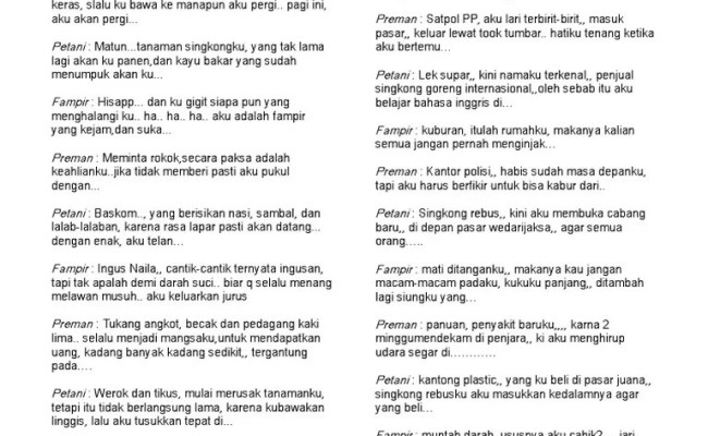 Detail Puisi Berantai Santri Lucu Bahasa Sunda Nomer 6