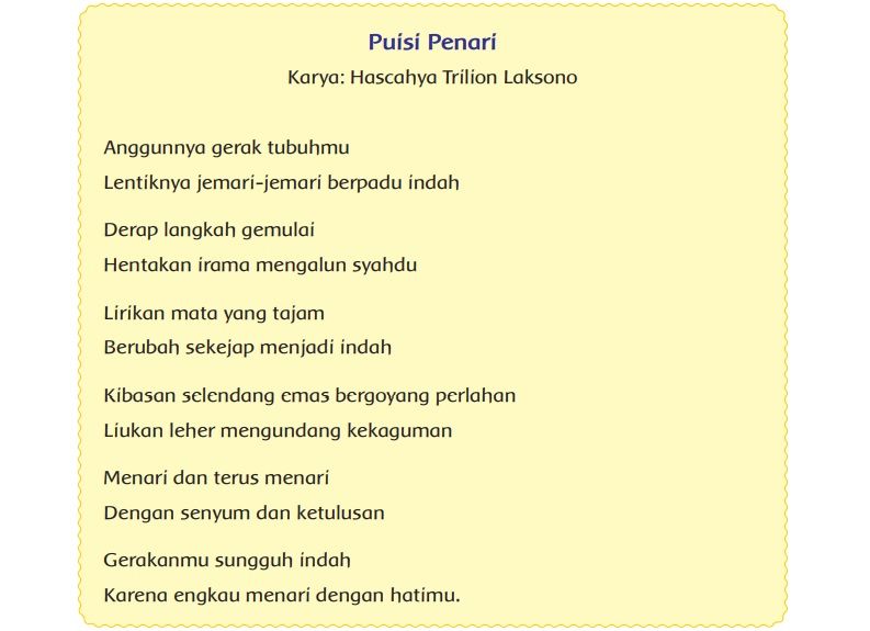 Detail Puisi Beserta Pengarangnya Nomer 20