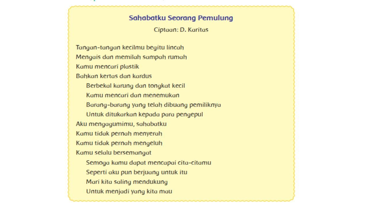 Detail Puisi Beserta Tanda Bacanya Nomer 7