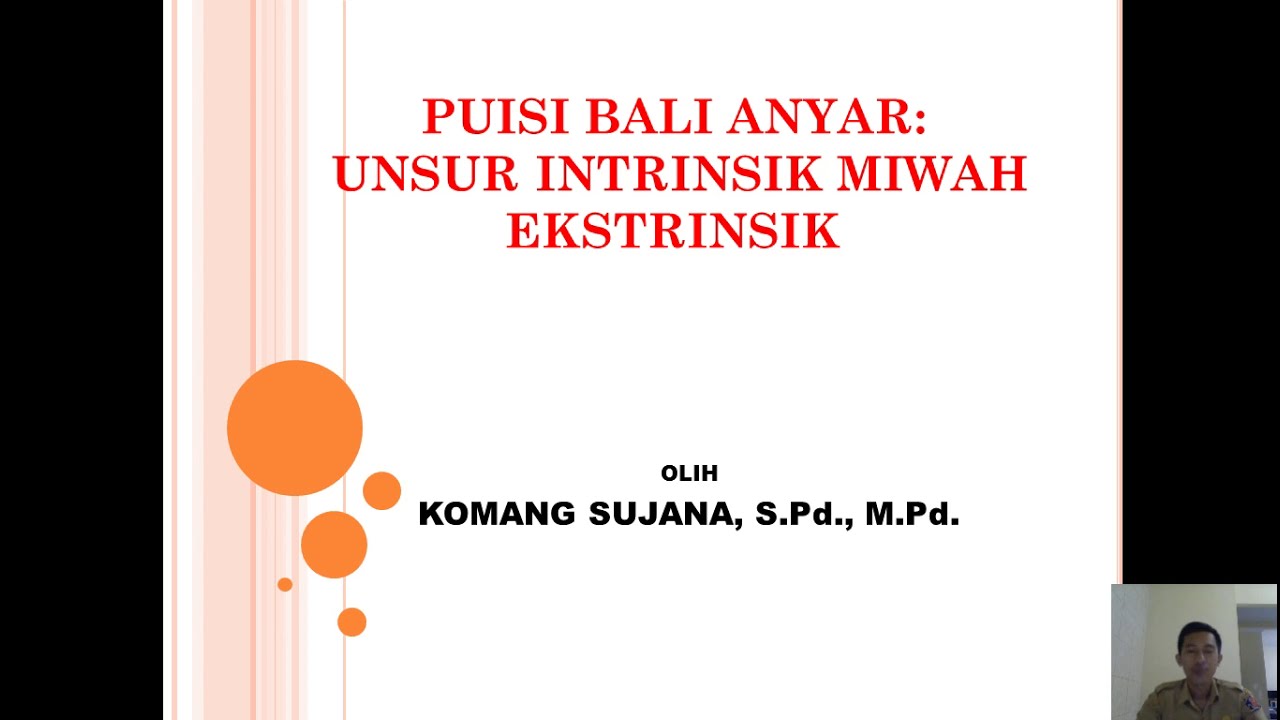 Detail Puisi Beserta Unsur Intrinsiknya Nomer 24