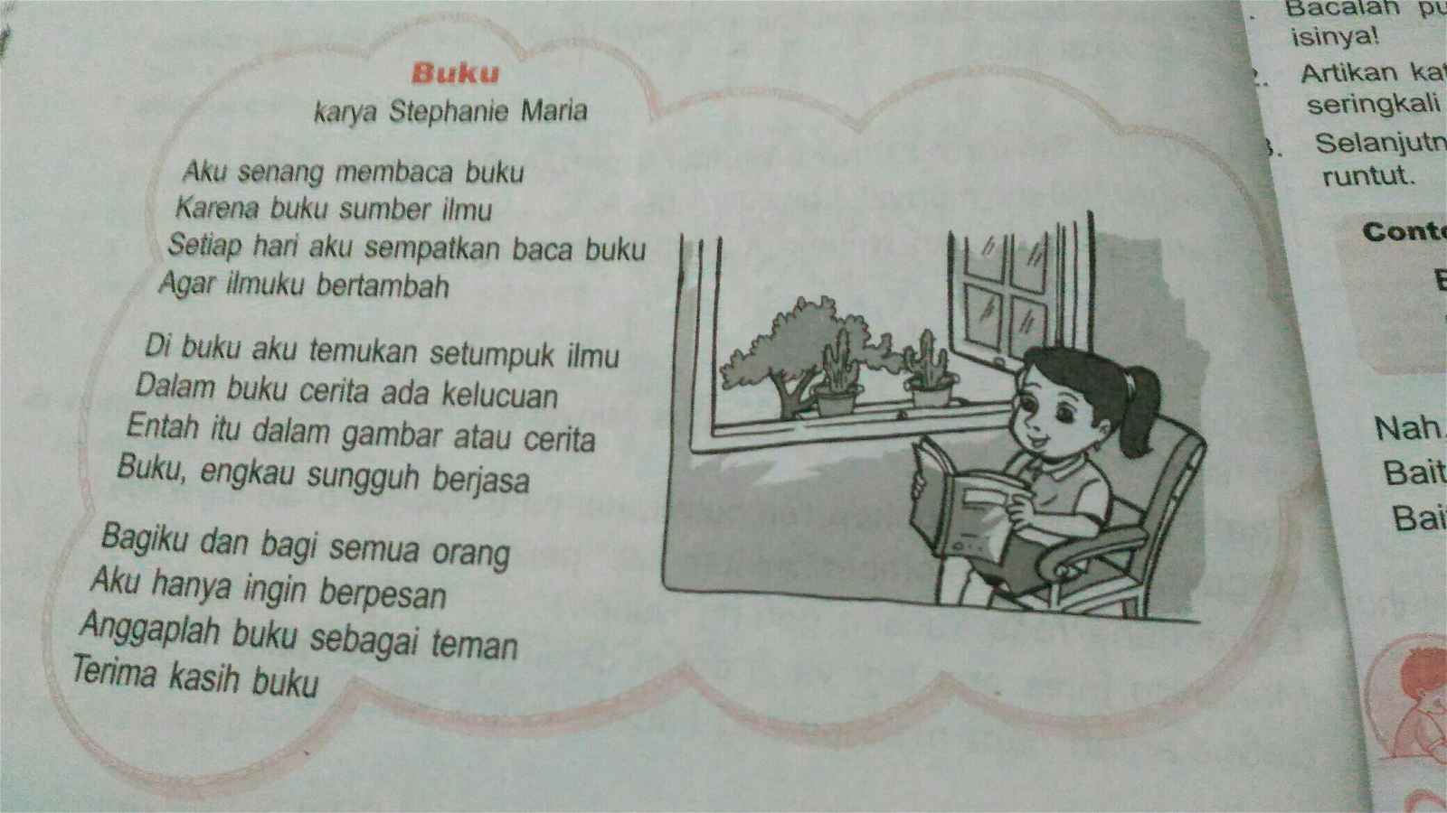 Detail Puisi Buku Adalah Jembatan Ilmu Nomer 9