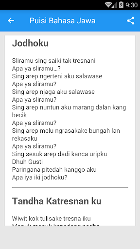 Detail Puisi Dalam Bahasa Jawa Nomer 14