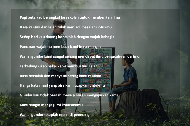 Detail Puisi Guru Pahlawanku Nomer 23