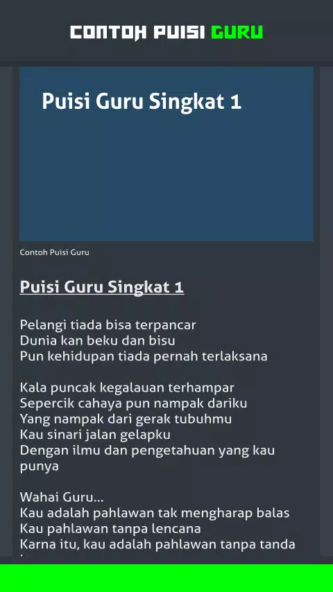 Detail Puisi Guru Pahlawanku Nomer 35