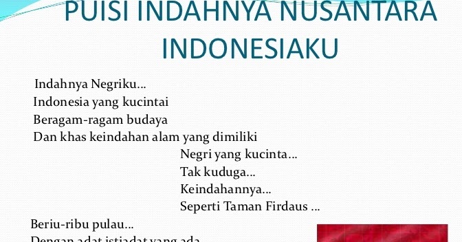 Detail Puisi Kebudayaan Indonesia Untuk Anak Sd Nomer 5