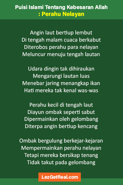 Detail Puisi Kehidupan Islami Nomer 9