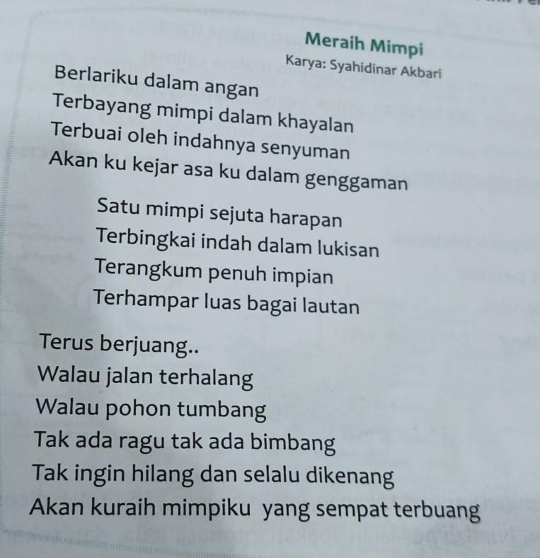 Puisi Menggapai Mimpi - KibrisPDR