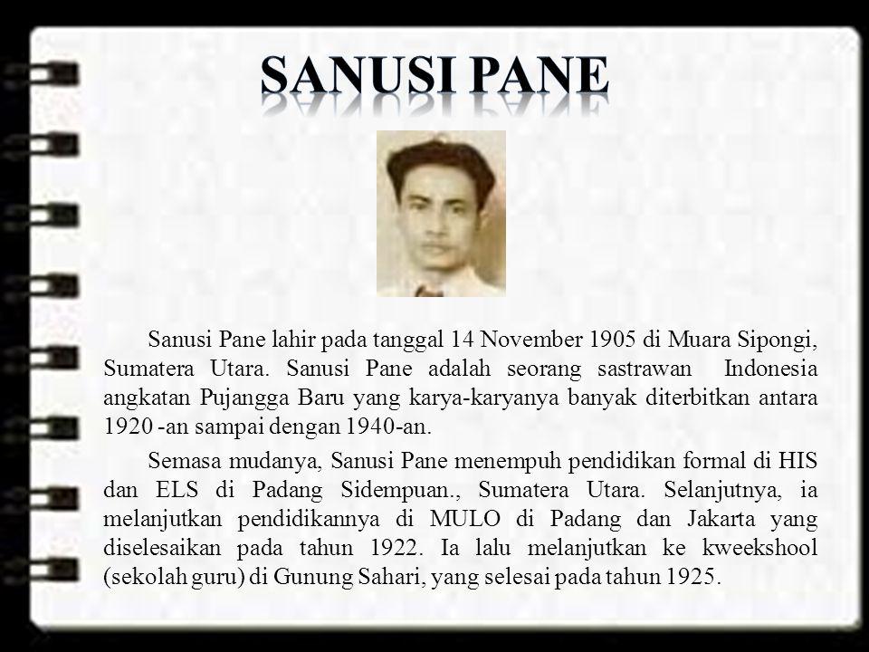 Detail Puisi Sanusi Pane Nomer 15