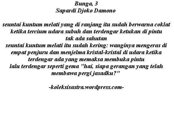 Detail Puisi Sapardi Djoko Damono Perahu Kertas Nomer 17