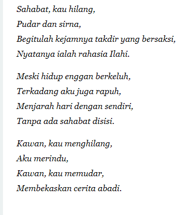 Detail Puisi Sedih Untuk Sahabat Nomer 10