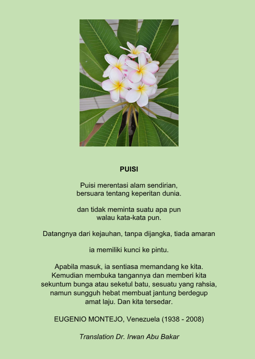 Detail Puisi Sekuntum Bunga Nomer 46