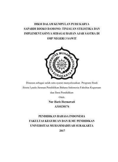 Detail Puisi Selamat Pagi Indonesia Sapardi Djoko Damono Nomer 48