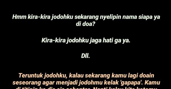 Detail Puisi Siapa Jodohku Nomer 18