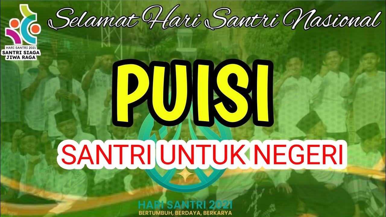 Detail Puisi Tema Santri Untuk Negeri Nomer 49