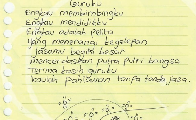 Detail Puisi Tentang Guru Untuk Anak Tk Nomer 3