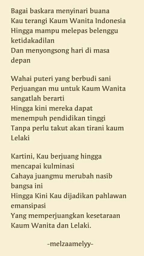 Detail Puisi Tentang Kartini Nomer 52
