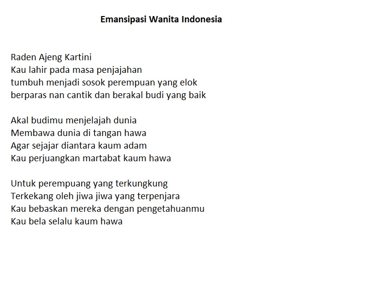 Detail Puisi Tentang Kartini Karya Chairil Anwar Nomer 2