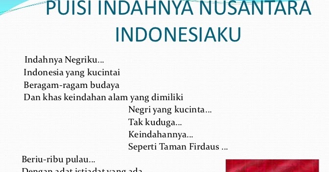 Detail Puisi Tentang Kebudayaan Indonesia Untuk Anak Sd Nomer 4