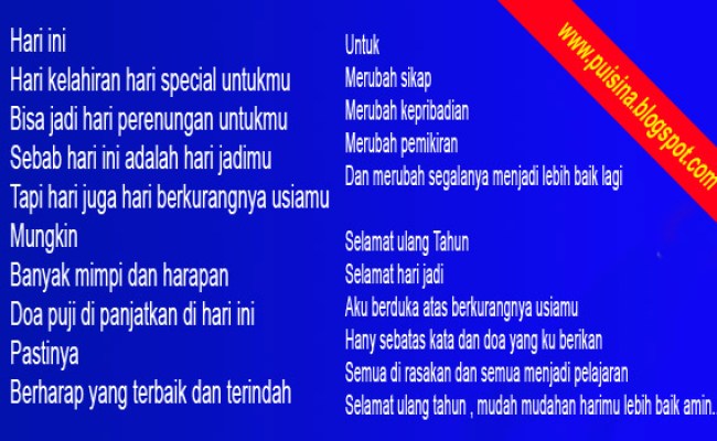 Detail Puisi Ulang Tahun Untuk Pacar Nomer 9