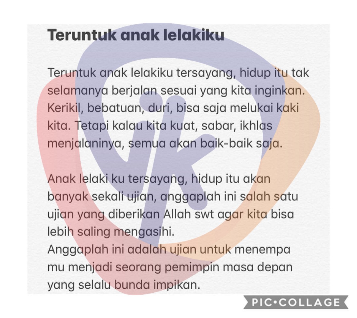 Detail Puisi Untuk Anak Lelakiku Nomer 2