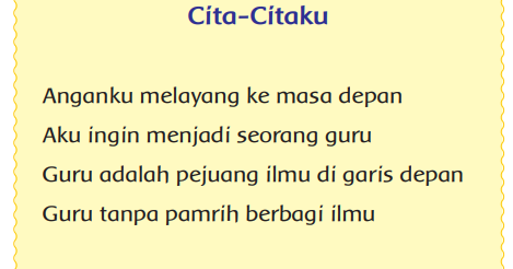 Detail Puisi Untuk Anak Sd Kelas 4 Nomer 21