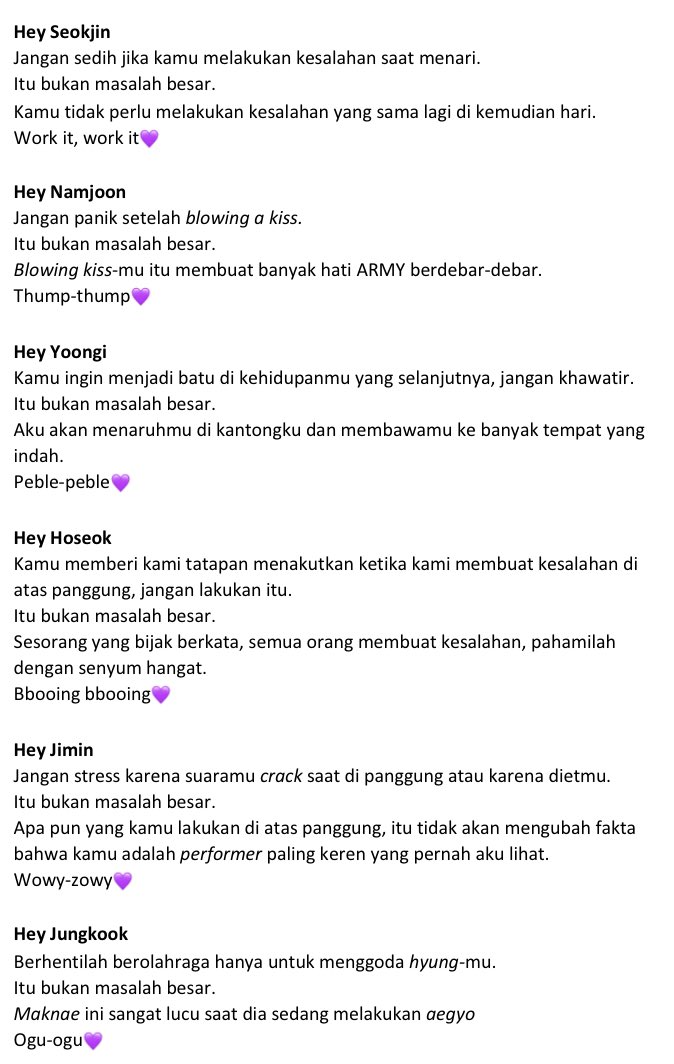 Detail Puisi Untuk Bts Dari Army Nomer 7