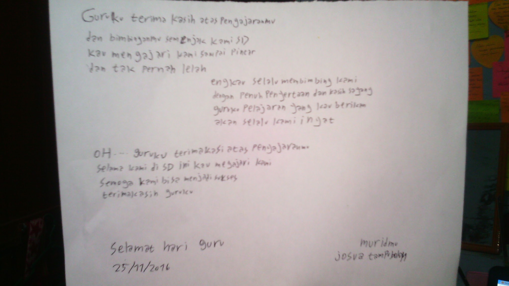 Detail Puisi Untuk Guru Sd Nomer 41