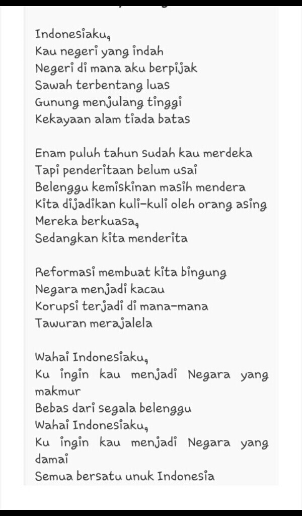 Detail Puisi Untuk Indonesia Nomer 12