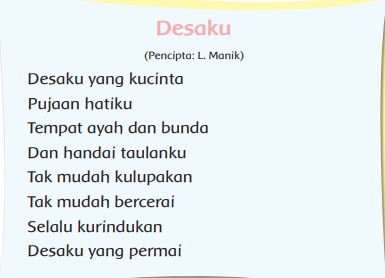 Detail Puisi Untuk Kelas 2 Sd Nomer 50