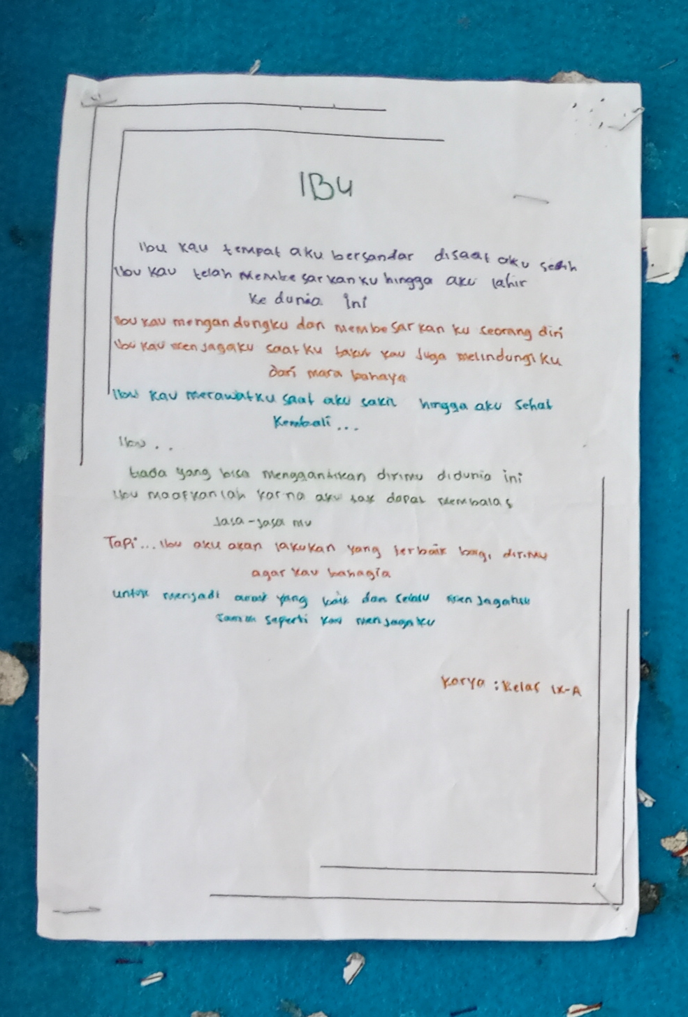 Detail Puisi Untuk Mading Nomer 17