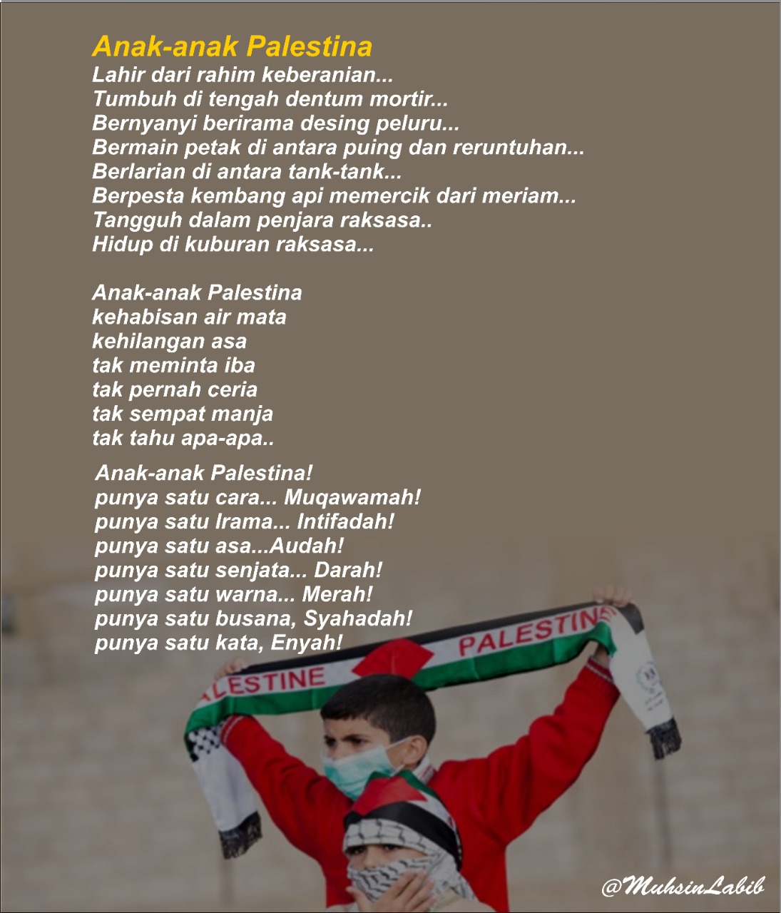 Puisi Untuk Palestina Gaza - KibrisPDR