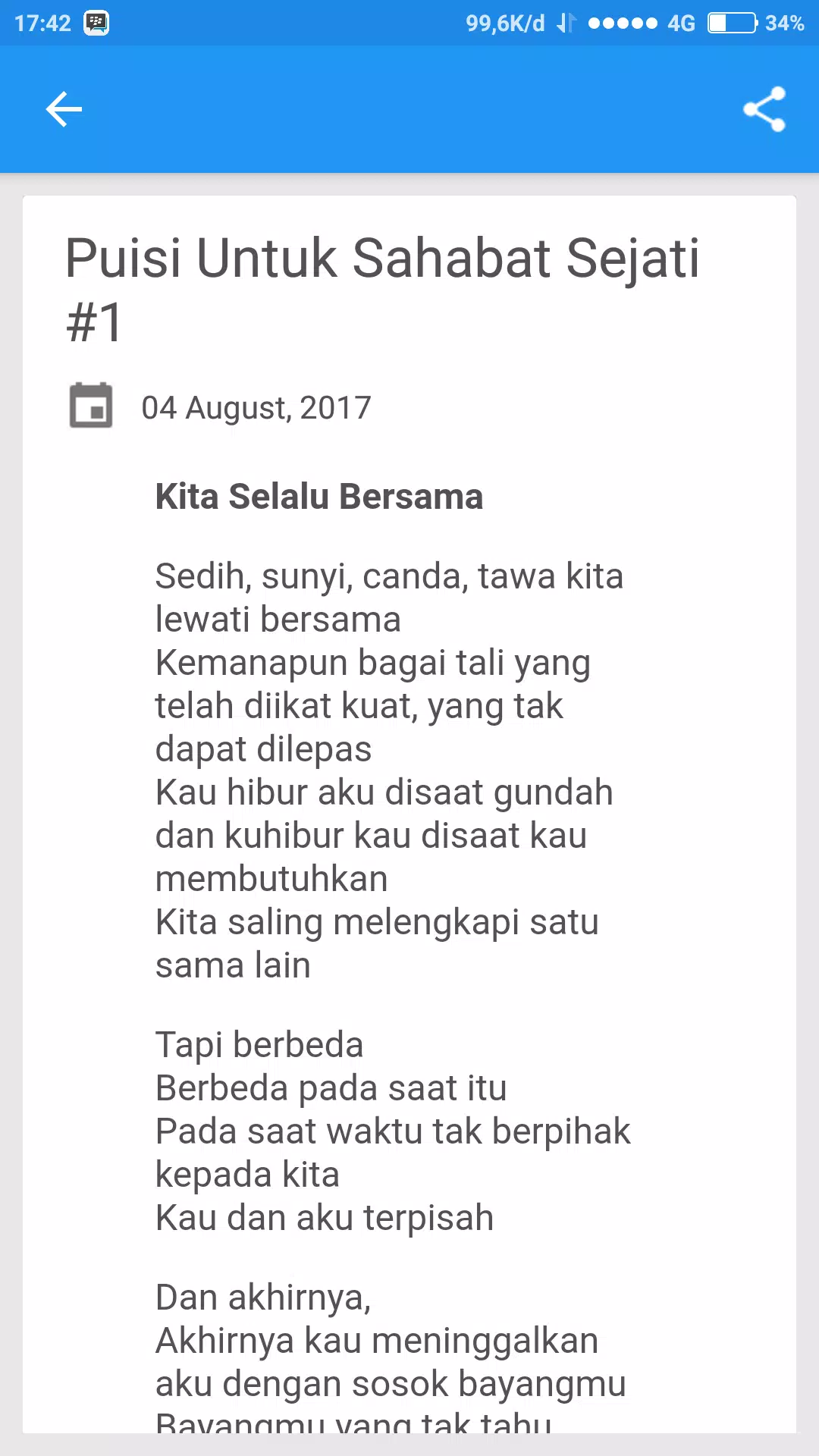 Detail Puisi Untuk Sahabat Terbaik Nomer 7